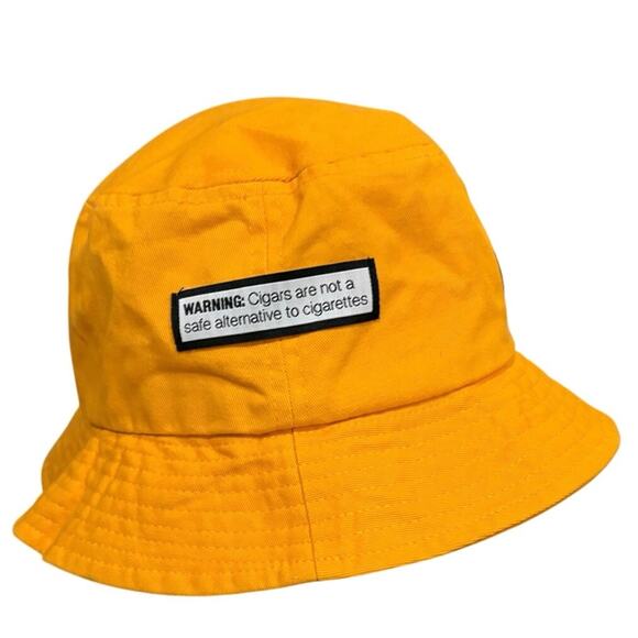 White Owl Tobacco Cigar Promo Bucket Hat Yellow 100% Cotton Adult One Size NWOT - Picture 5 of 6